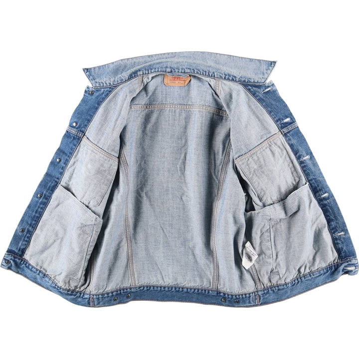 2000'S Levi's 70550-0429 Euro Model Denim Jacket, Men's Size L cotton blue type Vintage Second Hand