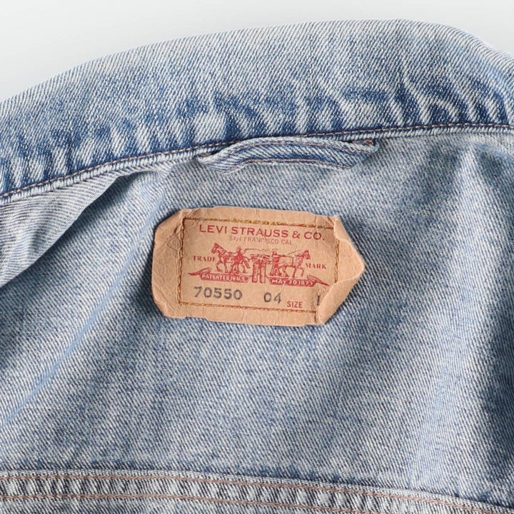 2000'S Levi's 70550-0429 Euro Model Denim Jacket, Men's Size L cotton blue type Vintage Second Hand