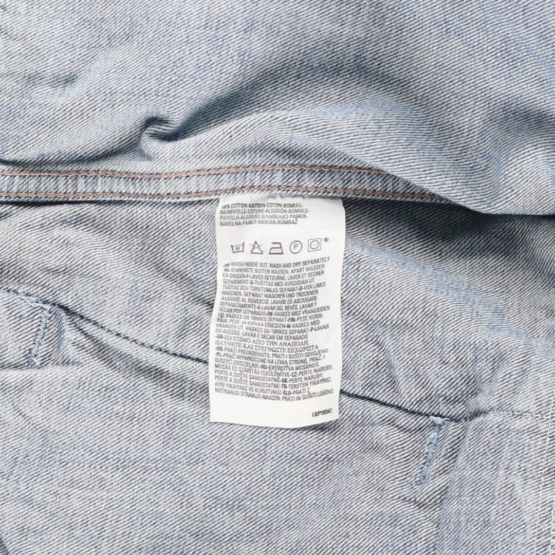 2000'S Levi's 70550-0429 Euro Model Denim Jacket, Men's Size L cotton blue type Vintage Second Hand