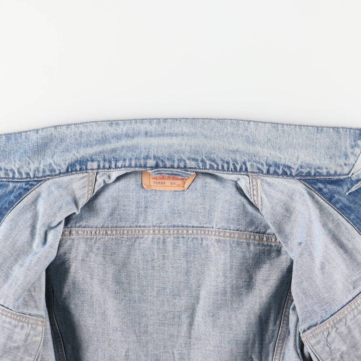 2000'S Levi's 70550-0429 Euro Model Denim Jacket, Men's Size L cotton blue type Vintage Second Hand