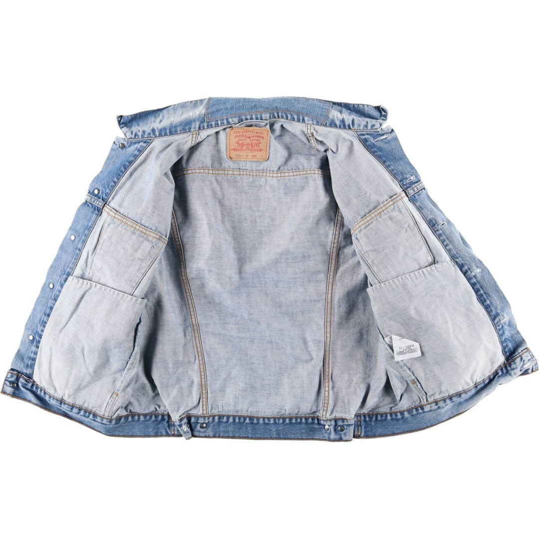 2000'S Levi's 70550-0414 Euro Model Denim Jacket, Men's Size L cotton blue type Vintage Second Hand