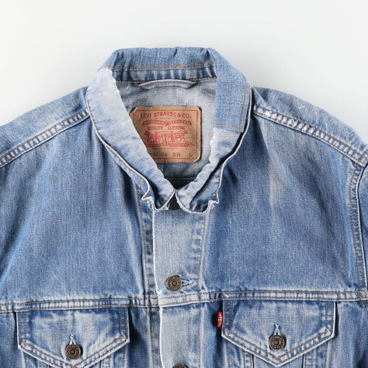 2000'S Levi's 70550-0414 Euro Model Denim Jacket, Men's Size L cotton blue type Vintage Second Hand