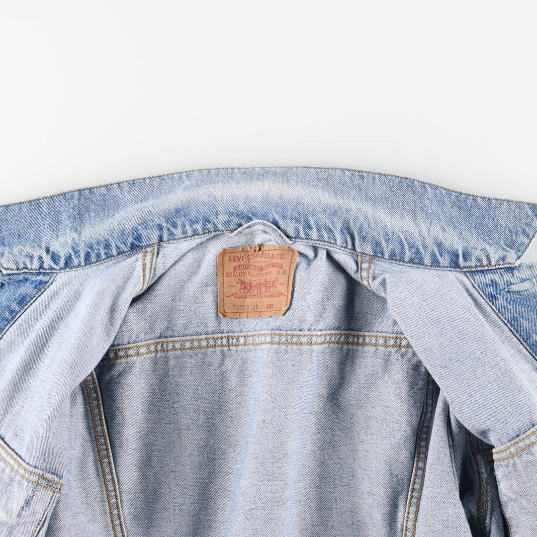Levi's 70503-02 Denim Jacket, Men's Size L cotton blue type Vintage Second Hand