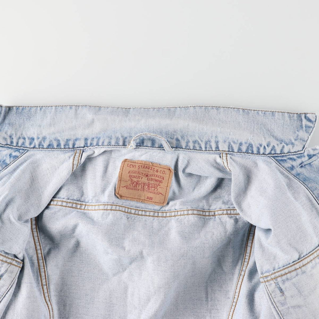 90'S Levi's 70503-0210 denim jacket, denim jacket, men's size L, vintage cotton blue type Vintage Second Hand