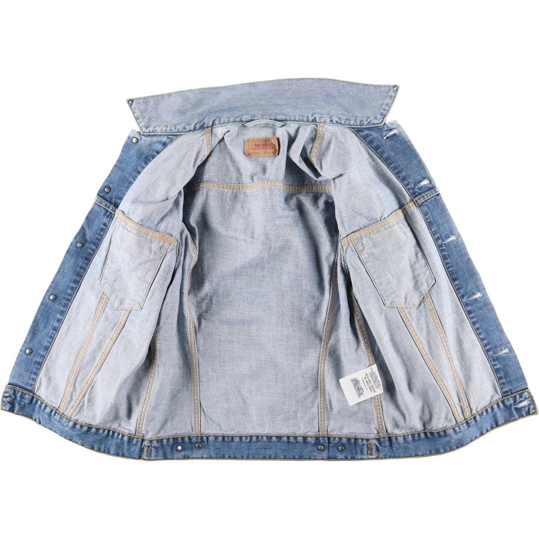 2000'S Levi's 70500-0487 Euro Model Denim Jacket, Men's Size XL cotton blue type Vintage Second Hand