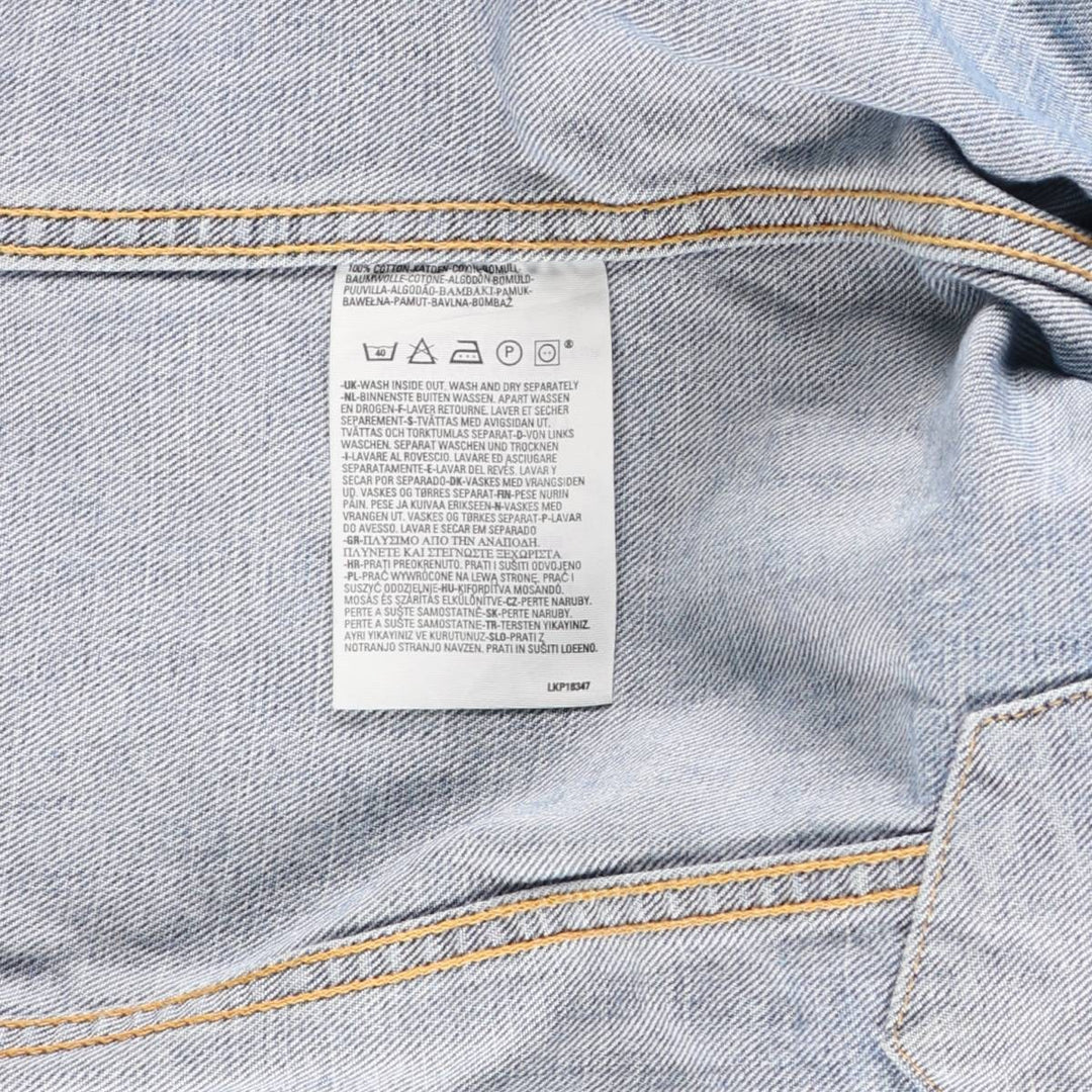 2000'S Levi's 70500-0487 Euro Model Denim Jacket, Men's Size XL cotton blue type Vintage Second Hand