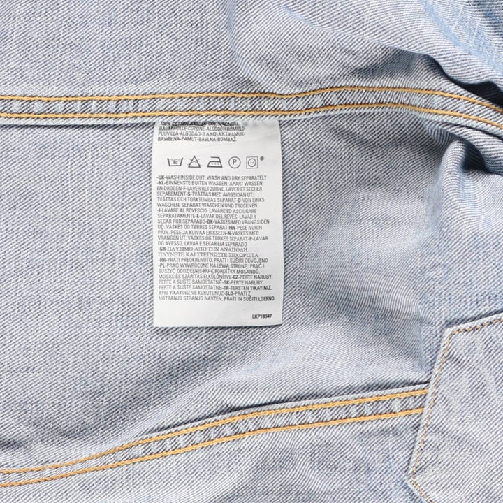 2000'S Levi's 70500-0487 Euro Model Denim Jacket, Men's Size XL cotton blue type Vintage Second Hand