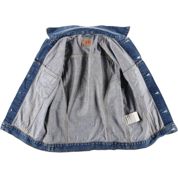 2000'S Levi's 70500-0401 Euro Model Denim Jacket, Men's Size XL cotton blue type Vintage Second Hand