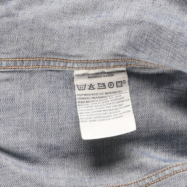 2000'S Levi's 70500-0401 Euro Model Denim Jacket, Men's Size XL cotton blue type Vintage Second Hand