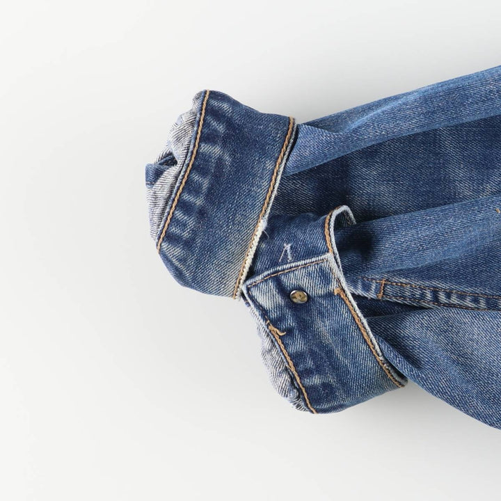 2000'S Levi's 70500-0401 Euro Model Denim Jacket, Men's Size XL cotton blue type Vintage Second Hand