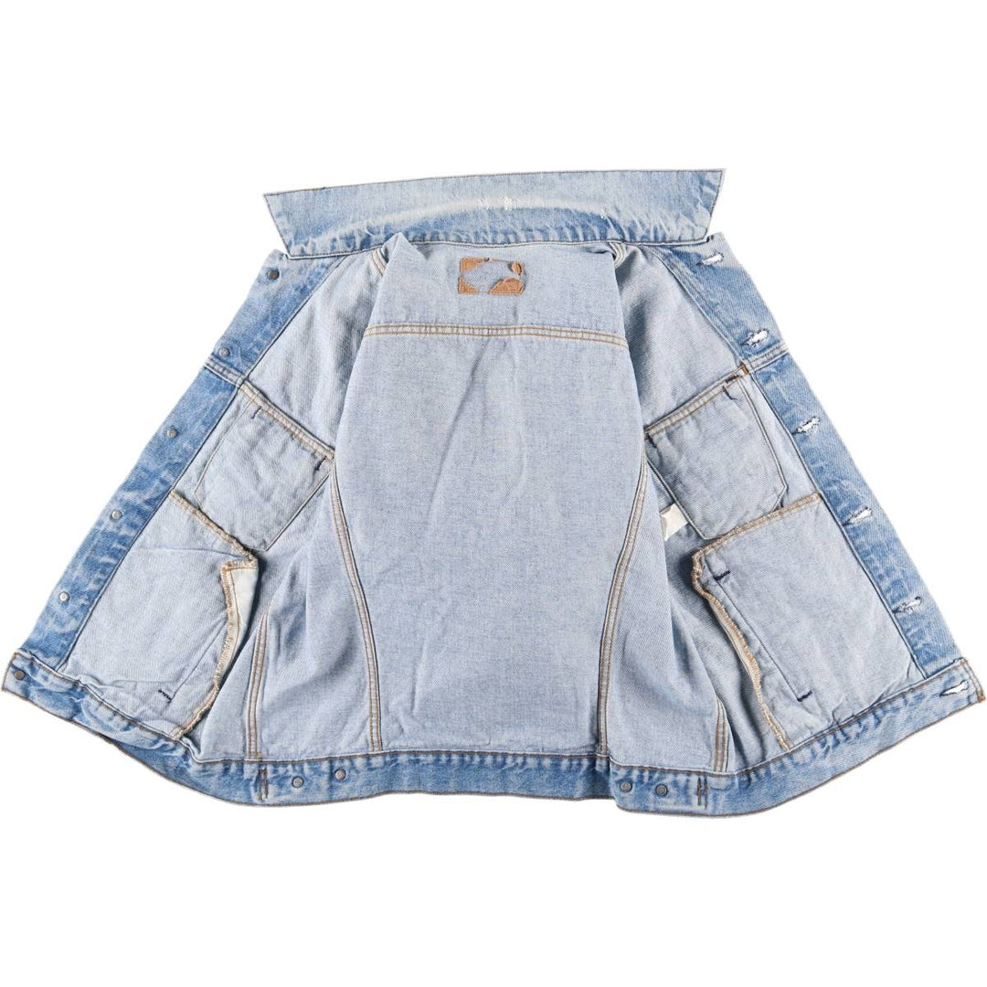 80'S Levi's 70506-0216 denim jacket, denim jacket, made in USA, men's size M, vintage unclear blue type Vintage Second Hand