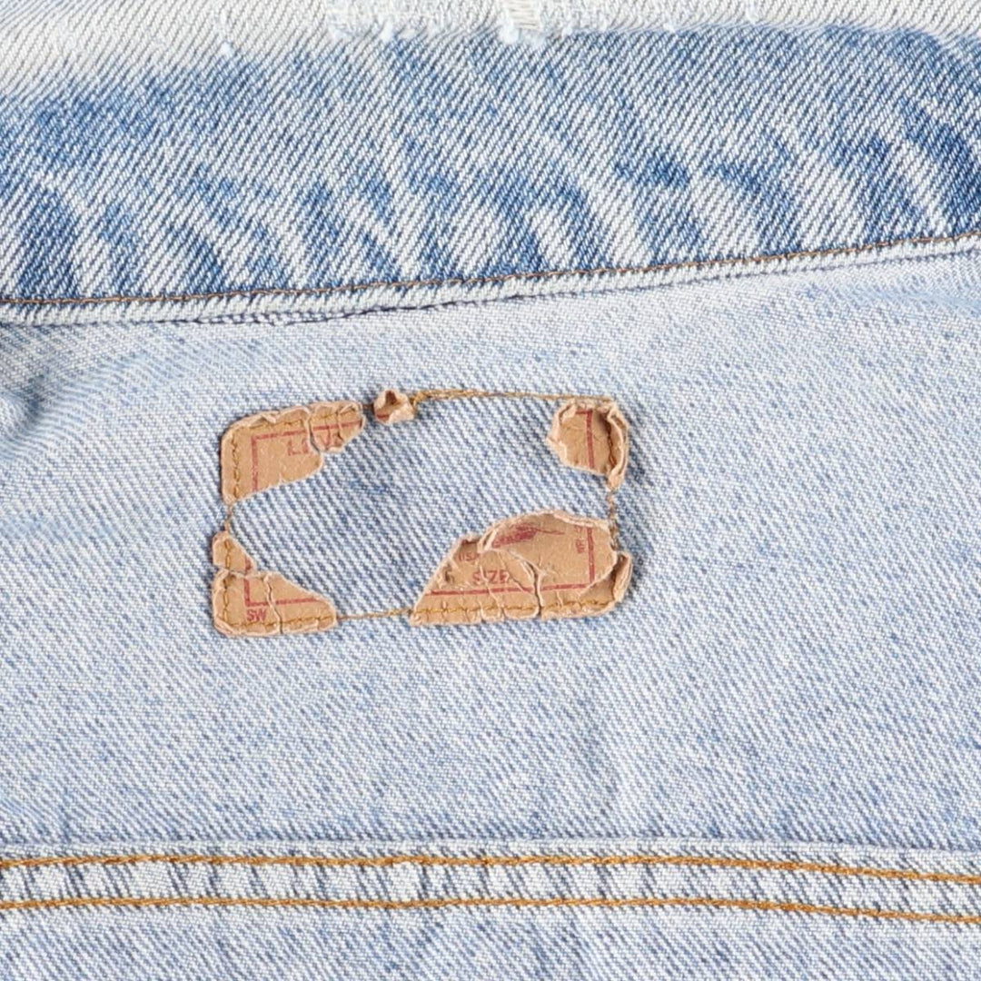 80'S Levi's 70506-0216 denim jacket, denim jacket, made in USA, men's size M, vintage unclear blue type Vintage Second Hand
