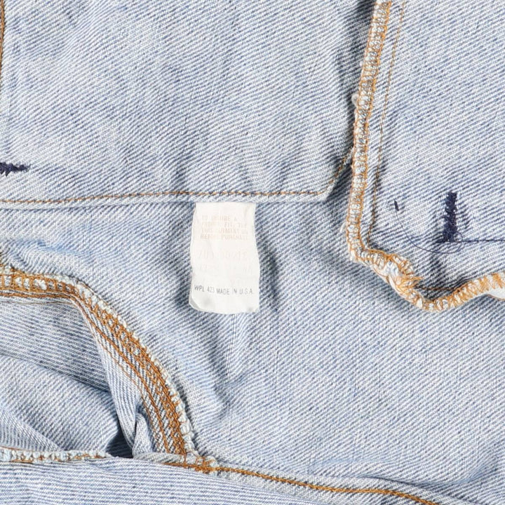80'S Levi's 70506-0216 denim jacket, denim jacket, made in USA, men's size M, vintage unclear blue type Vintage Second Hand