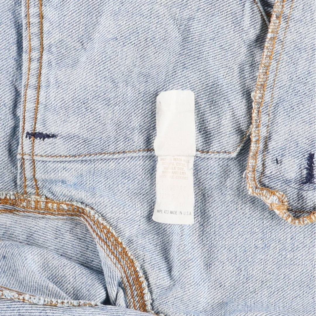 80'S Levi's 70506-0216 denim jacket, denim jacket, made in USA, men's size M, vintage unclear blue type Vintage Second Hand