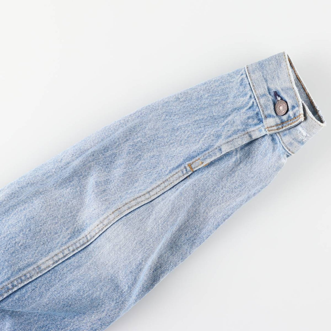 80'S Levi's 70506-0216 denim jacket, denim jacket, made in USA, men's size M, vintage unclear blue type Vintage Second Hand