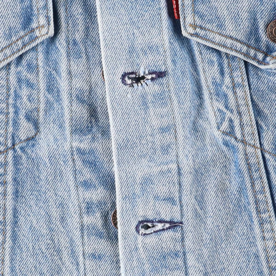 80'S Levi's 70506-0216 denim jacket, denim jacket, made in USA, men's size M, vintage unclear blue type Vintage Second Hand