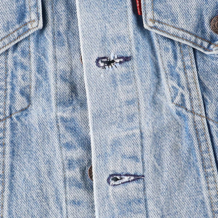 80'S Levi's 70506-0216 denim jacket, denim jacket, made in USA, men's size M, vintage unclear blue type Vintage Second Hand