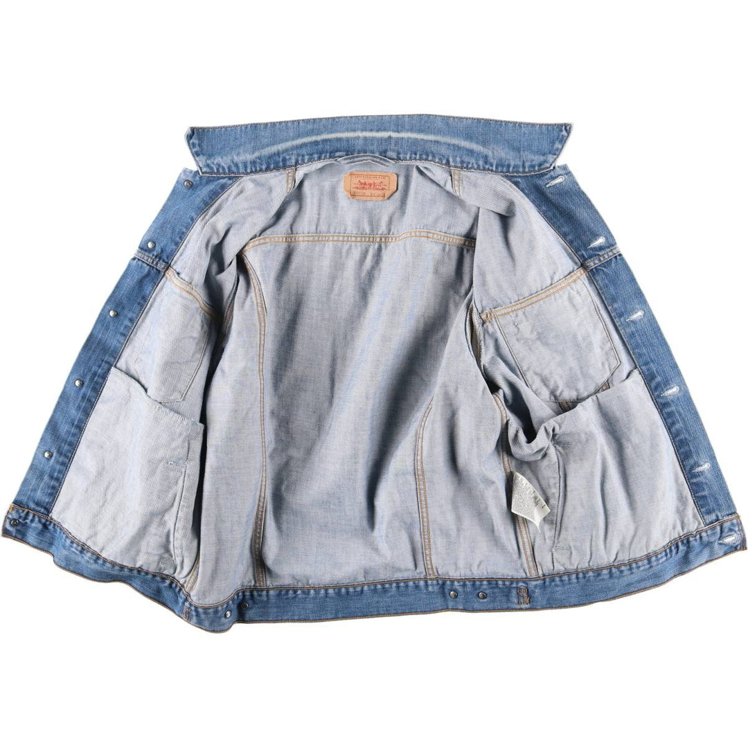 2000'S Levi's 70550-0414 Euro Model Denim Jacket, Men's Size L cotton blue type Vintage Second Hand