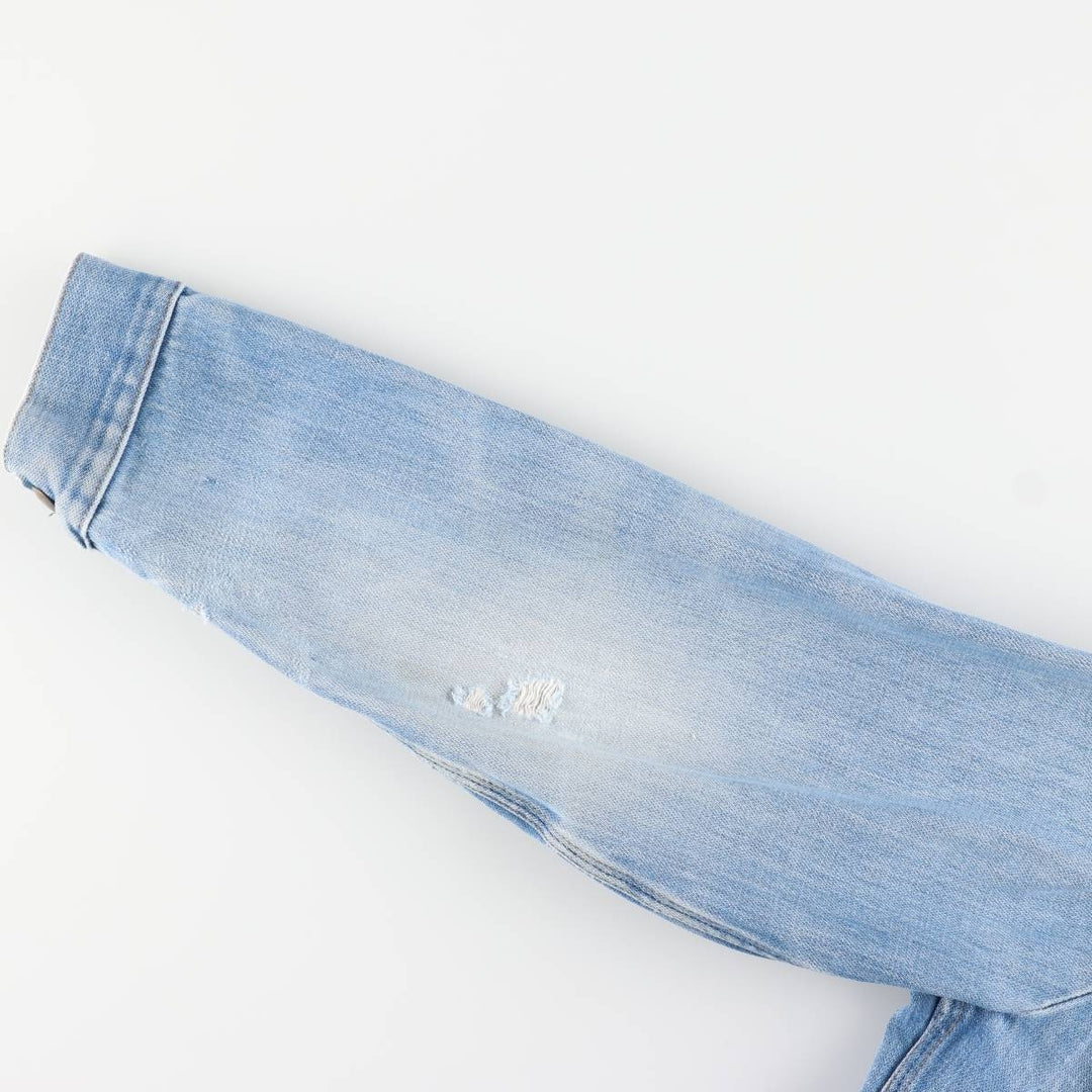 Vintage 1980'S Wrangler NO-FAULT DENIMS denim jacket, made in the USA, size S. cotton blue type Vintage Second Hand