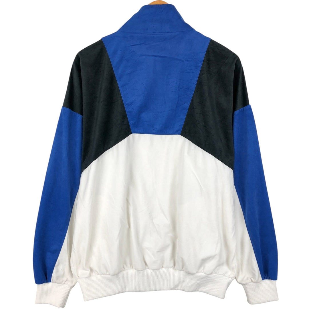 Vintage 1980'S Adidas velour jersey track jacket, men's size L unclear blue type Vintage Second Hand