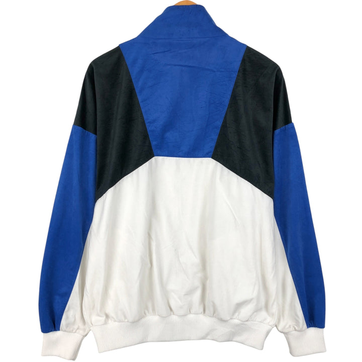 Vintage 1980'S Adidas velour jersey track jacket, men's size L unclear blue type Vintage Second Hand