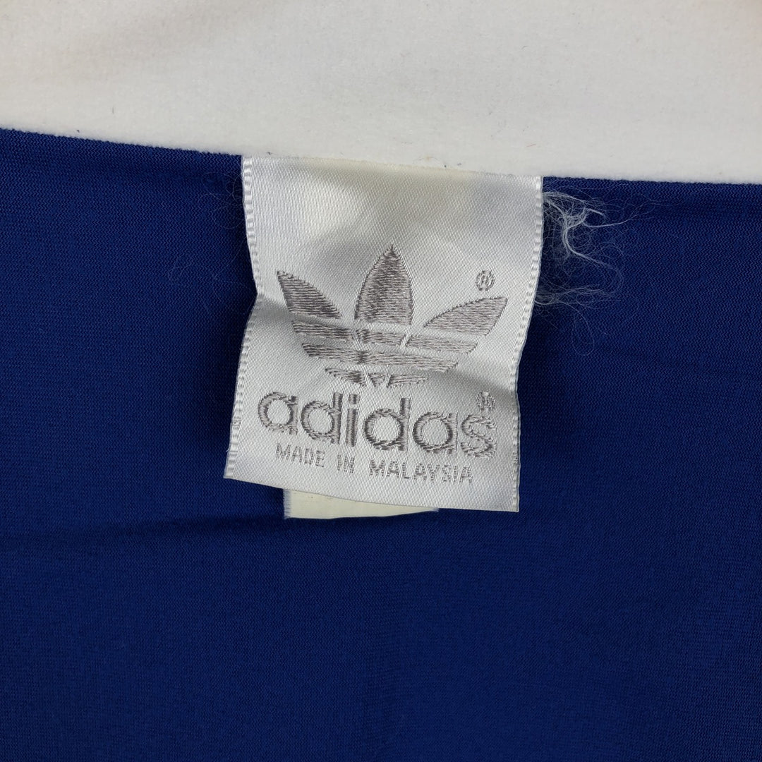 Vintage 1980'S Adidas velour jersey track jacket, men's size L unclear blue type Vintage Second Hand