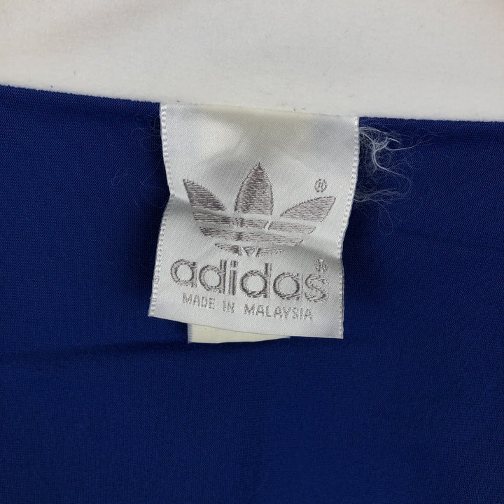 Vintage 1980'S Adidas velour jersey track jacket, men's size L unclear blue type Vintage Second Hand