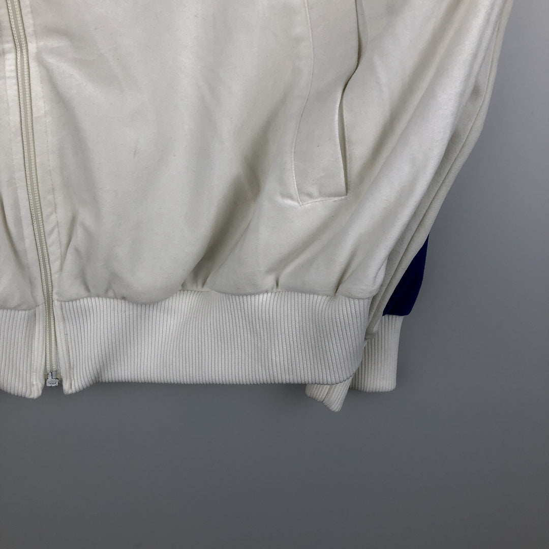 Vintage 1980'S Adidas velour jersey track jacket, men's size L unclear blue type Vintage Second Hand