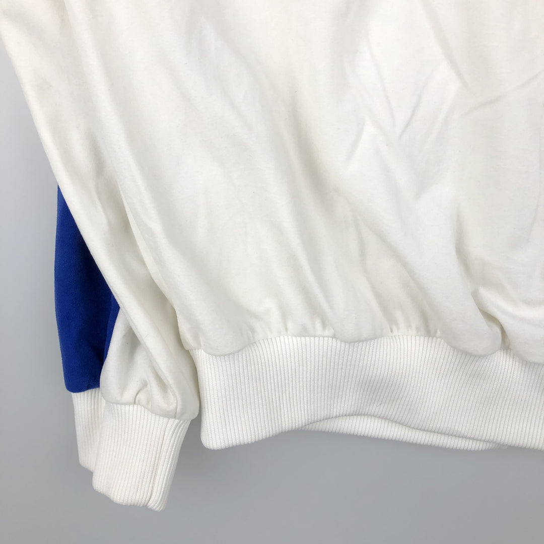 Vintage 1980'S Adidas velour jersey track jacket, men's size L unclear blue type Vintage Second Hand