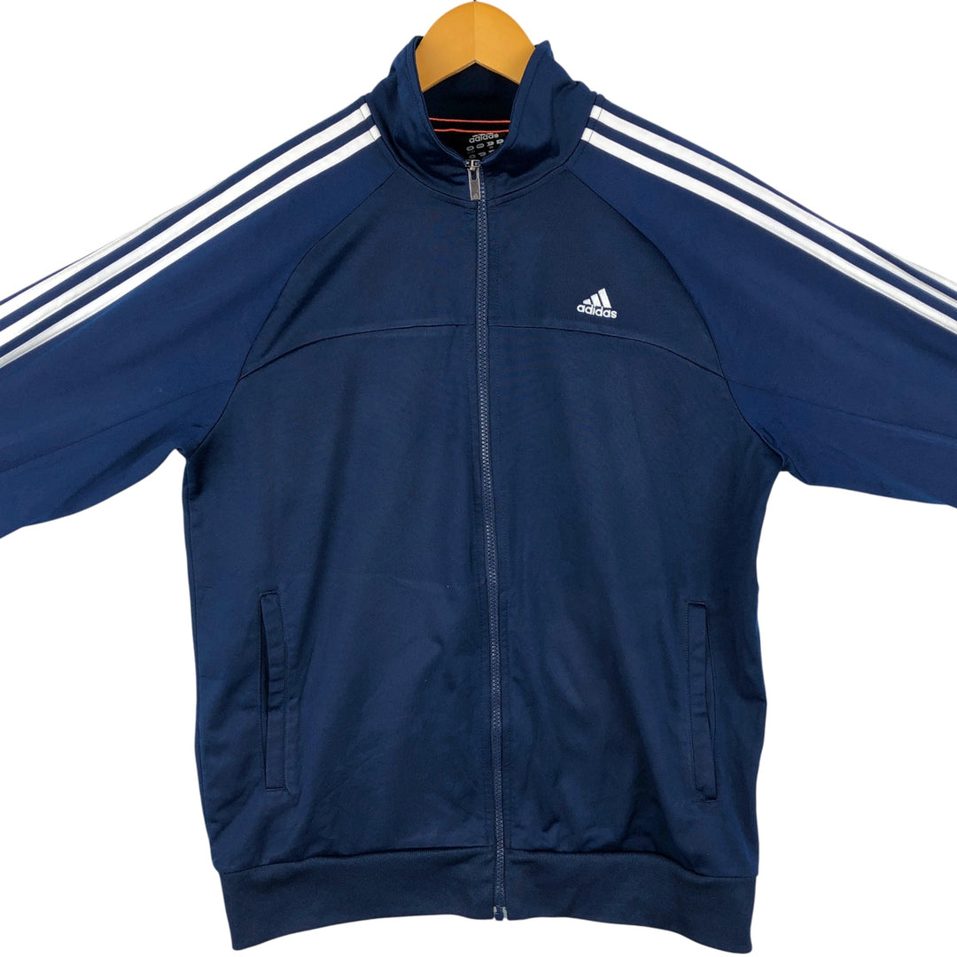 Adidas CLIMPLITE Jersey Track Jacket, Men's Size Medium polyester blue type Vintage Second Hand
