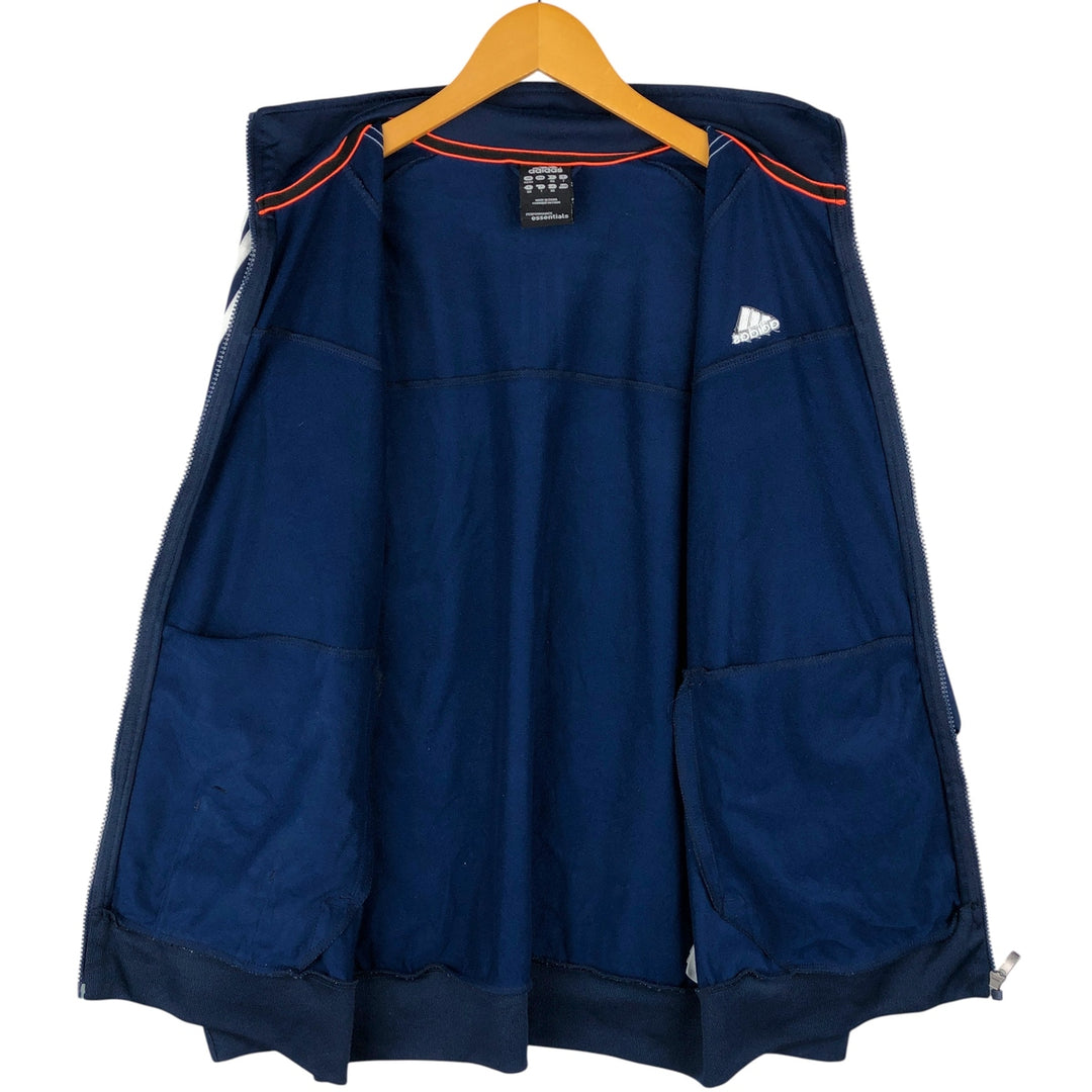 Adidas CLIMPLITE Jersey Track Jacket, Men's Size Medium polyester blue type Vintage Second Hand