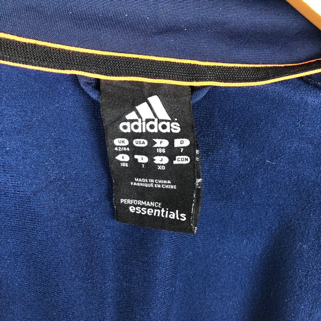 Adidas CLIMPLITE Jersey Track Jacket, Men's Size Medium polyester blue type Vintage Second Hand