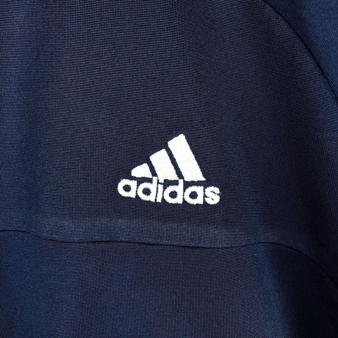 Adidas CLIMPLITE Jersey Track Jacket, Men's Size Medium polyester blue type Vintage Second Hand