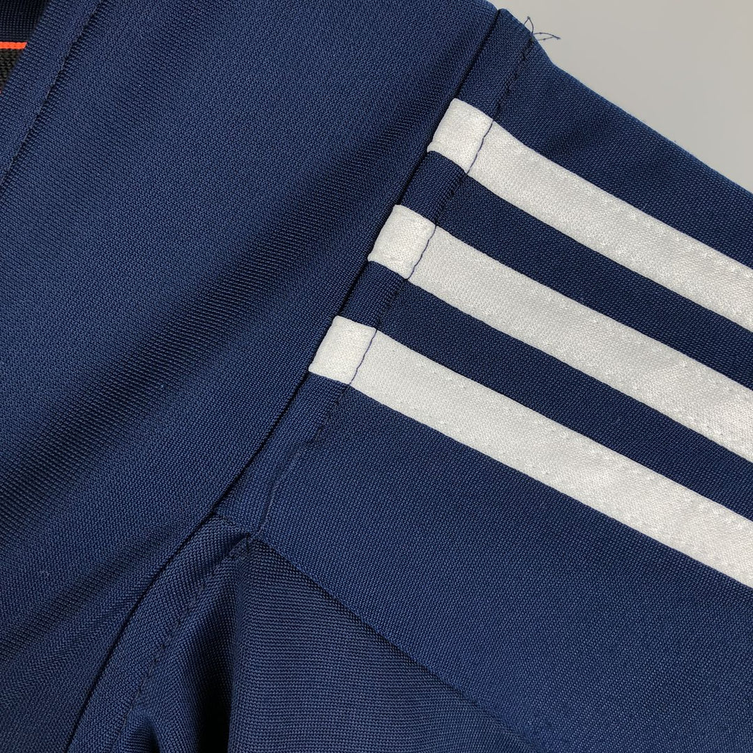 Adidas CLIMPLITE Jersey Track Jacket, Men's Size Medium polyester blue type Vintage Second Hand