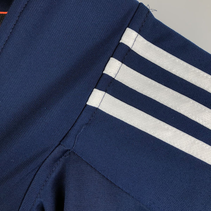 Adidas CLIMPLITE Jersey Track Jacket, Men's Size Medium polyester blue type Vintage Second Hand
