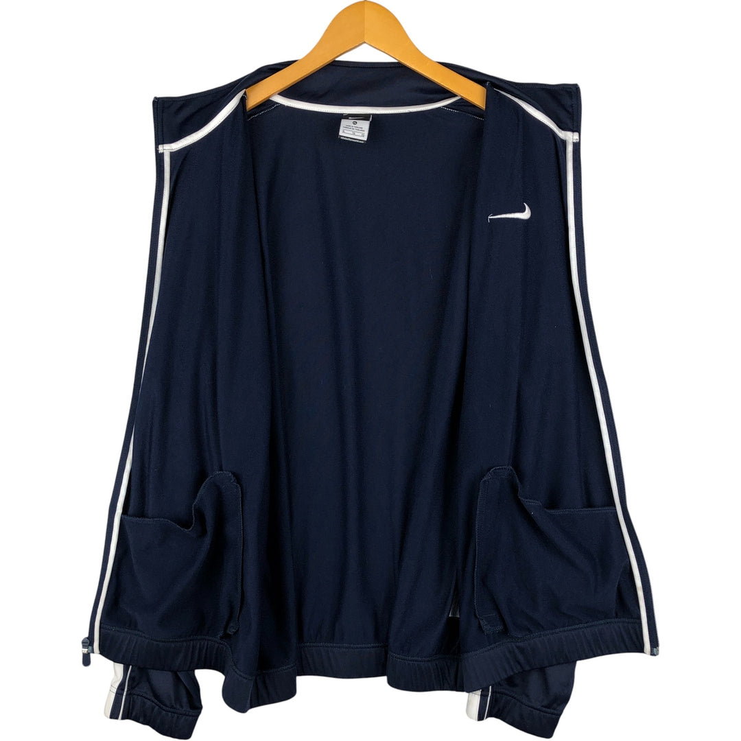 Nike Jersey Track Jacket Men's XL polyester navy blue type Vintage Second Hand