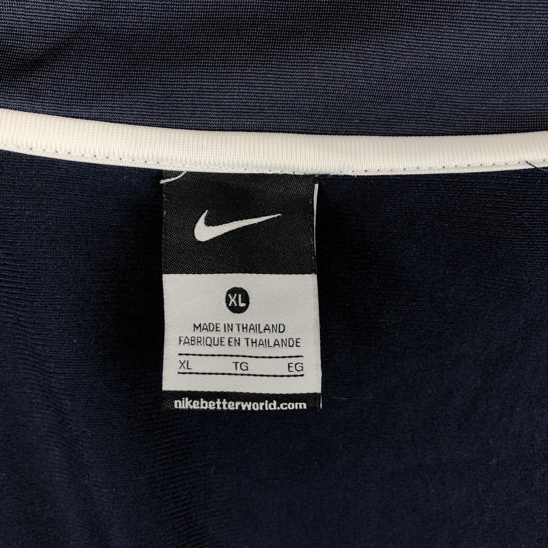 Nike Jersey Track Jacket Men's XL polyester navy blue type Vintage Second Hand
