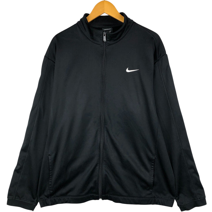 Nike Golf THERMA-FIT Jersey Track Jacket Men's XL polyester black type Vintage Second Hand