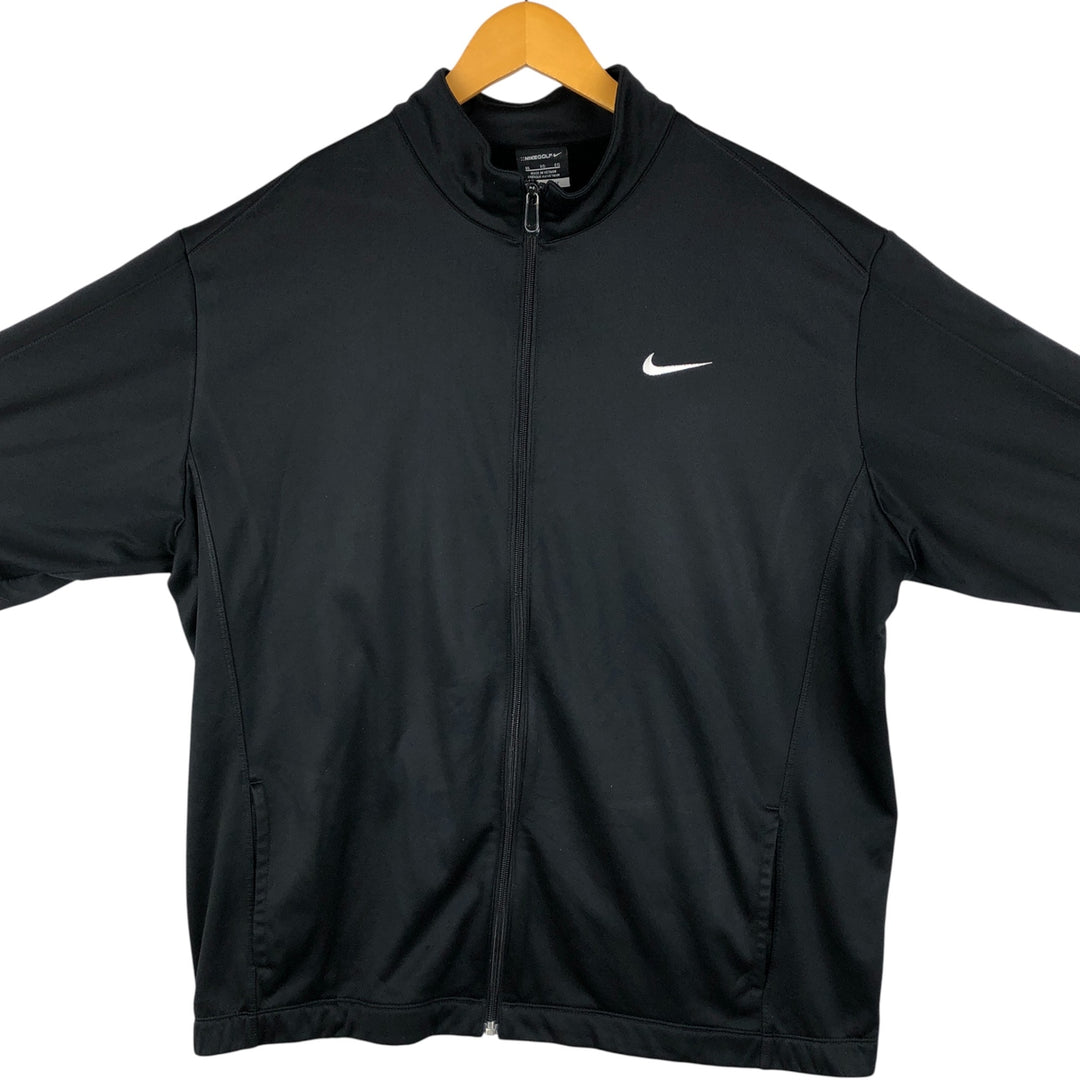 Nike Golf THERMA-FIT Jersey Track Jacket Men's XL polyester black type Vintage Second Hand