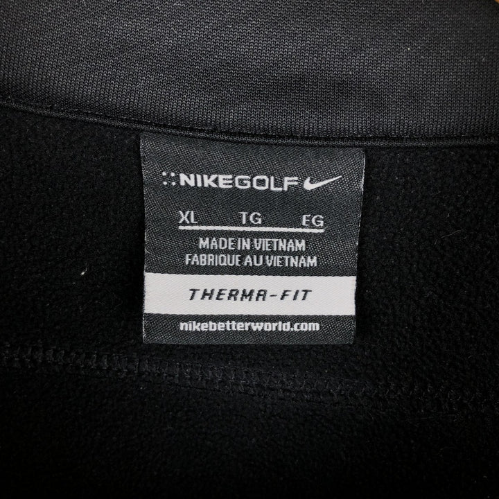 Nike Golf THERMA-FIT Jersey Track Jacket Men's XL polyester black type Vintage Second Hand