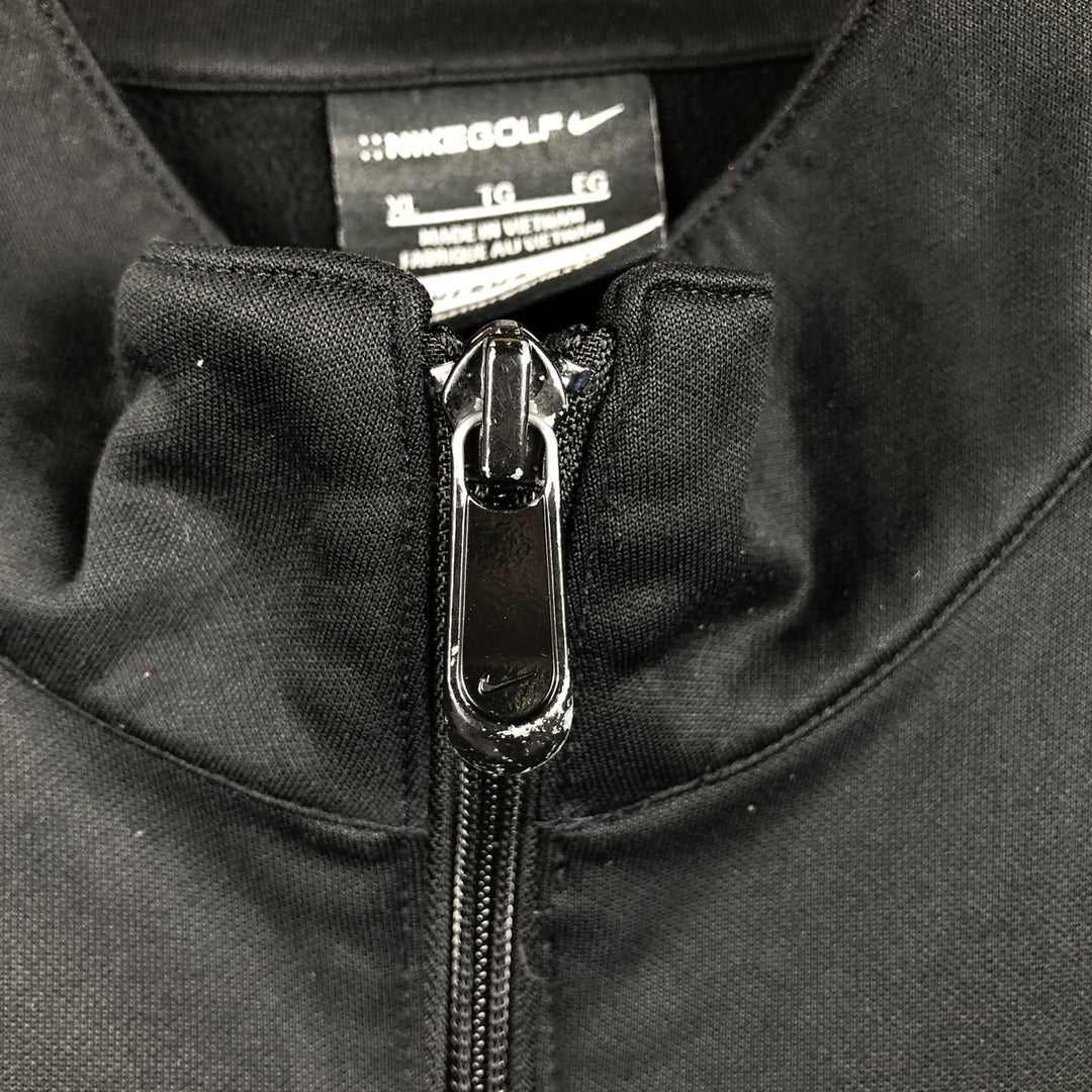 Nike Golf THERMA-FIT Jersey Track Jacket Men's XL polyester black type Vintage Second Hand