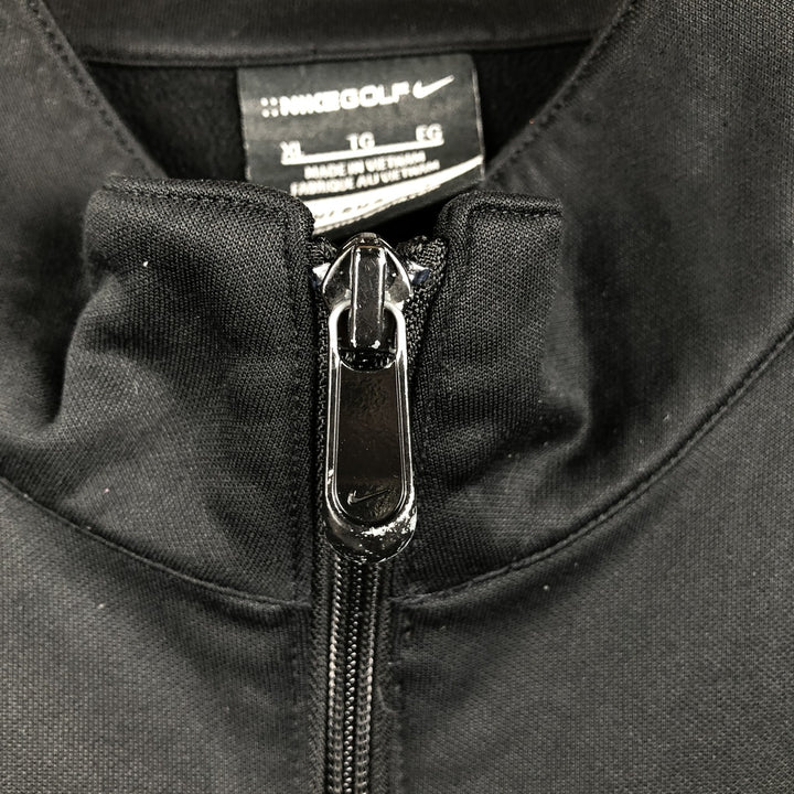 Nike Golf THERMA-FIT Jersey Track Jacket Men's XL polyester black type Vintage Second Hand