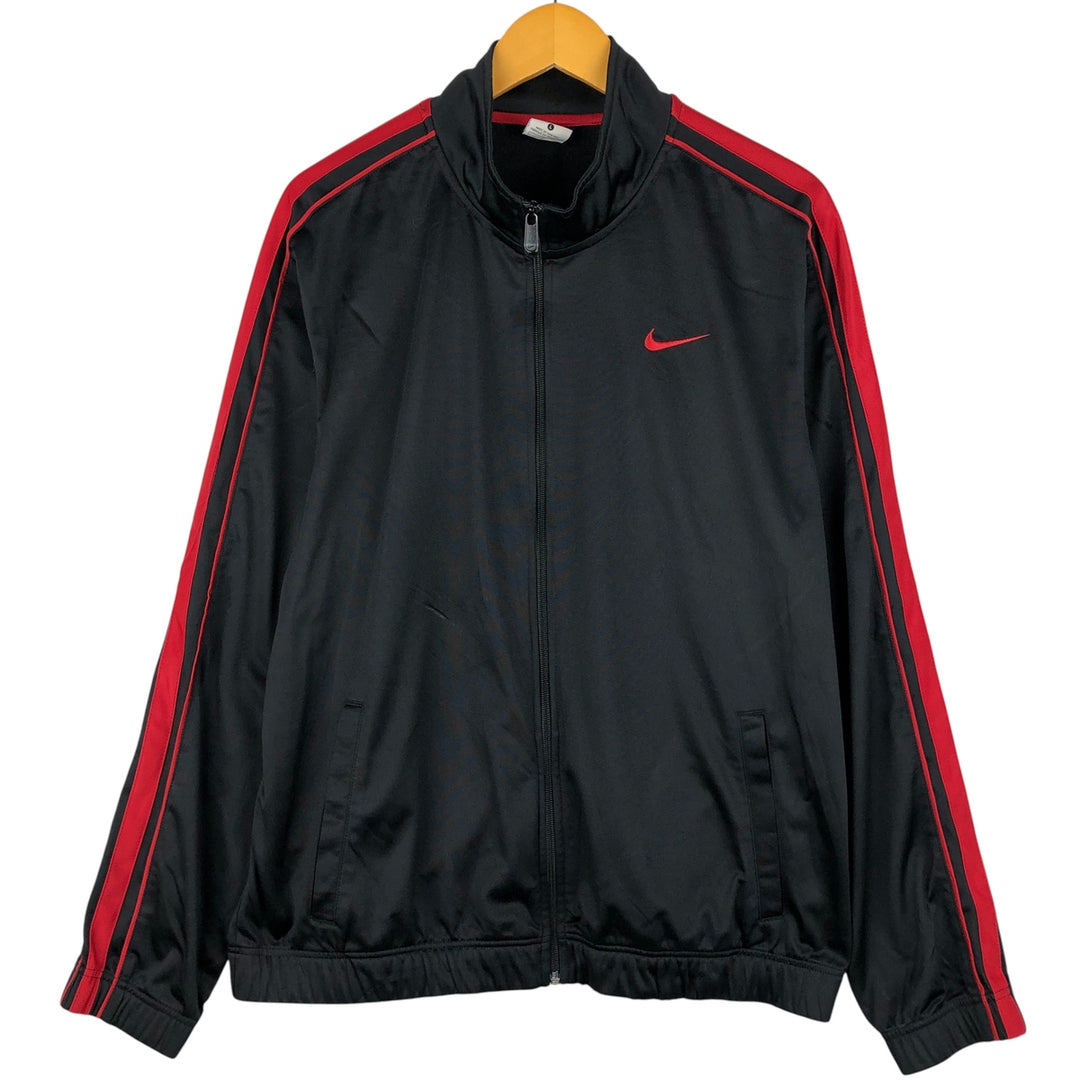 Nike Jersey Track Jacket Men's Size L polyester black type Vintage Second Hand