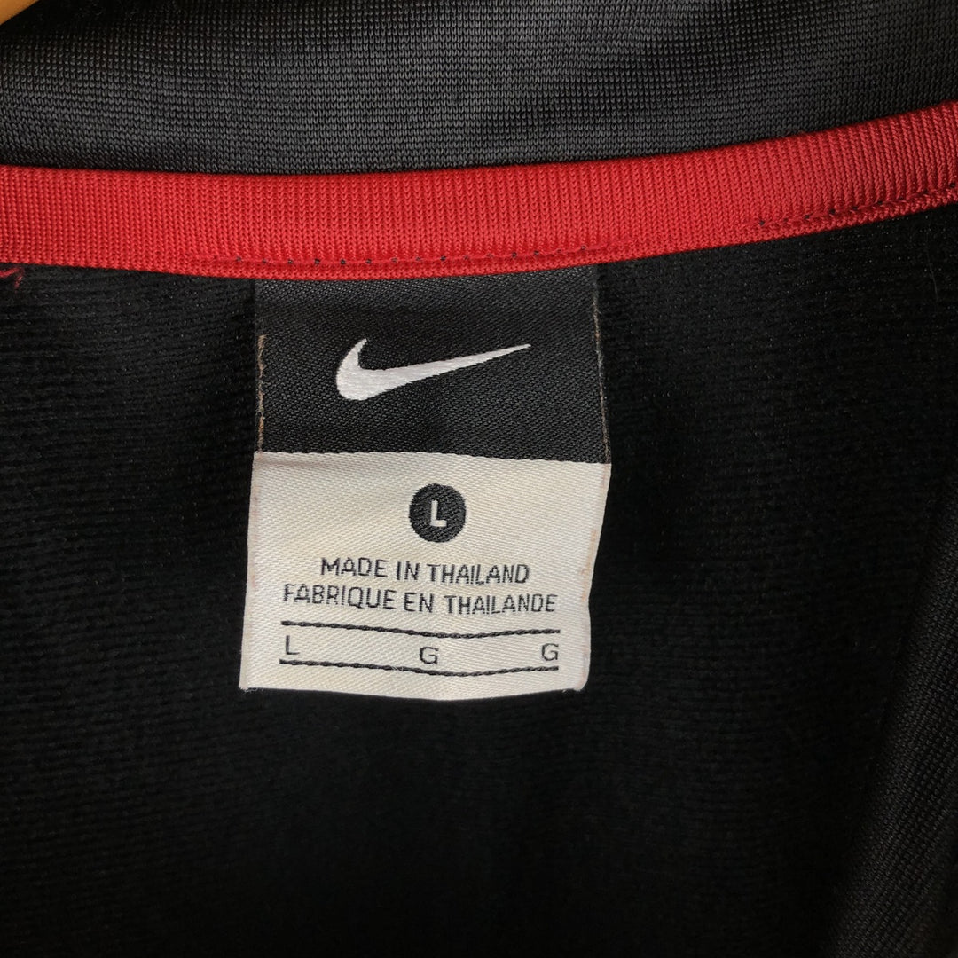 Nike Jersey Track Jacket Men's Size L polyester black type Vintage Second Hand
