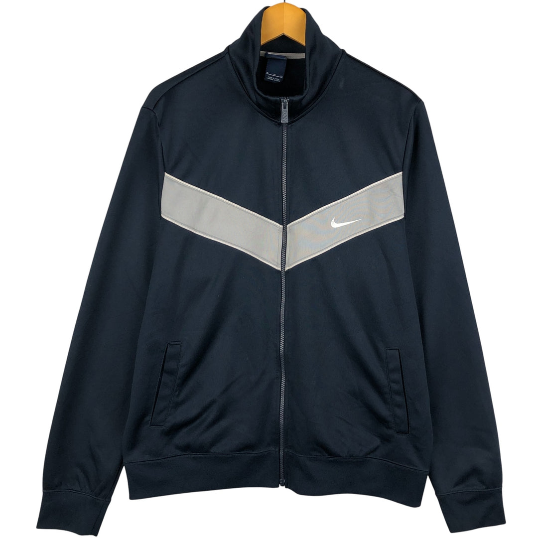 Nike Jersey Track Jacket Men's XL polyester navy blue type Vintage Second Hand