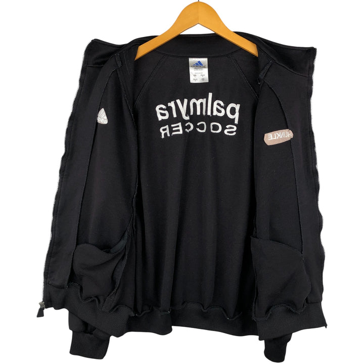 00'S adidas jersey track jacket, men's size L polyester black type Vintage Second Hand