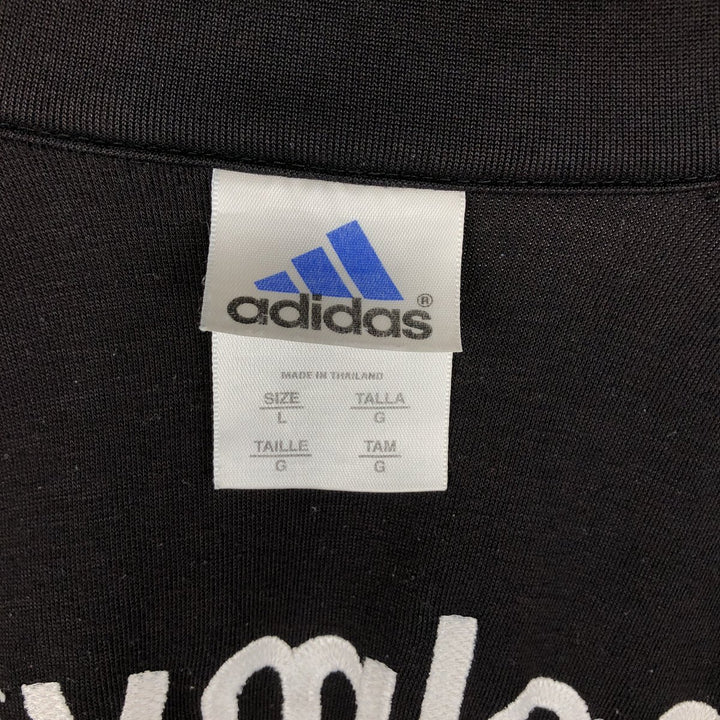 00'S adidas jersey track jacket, men's size L polyester black type Vintage Second Hand