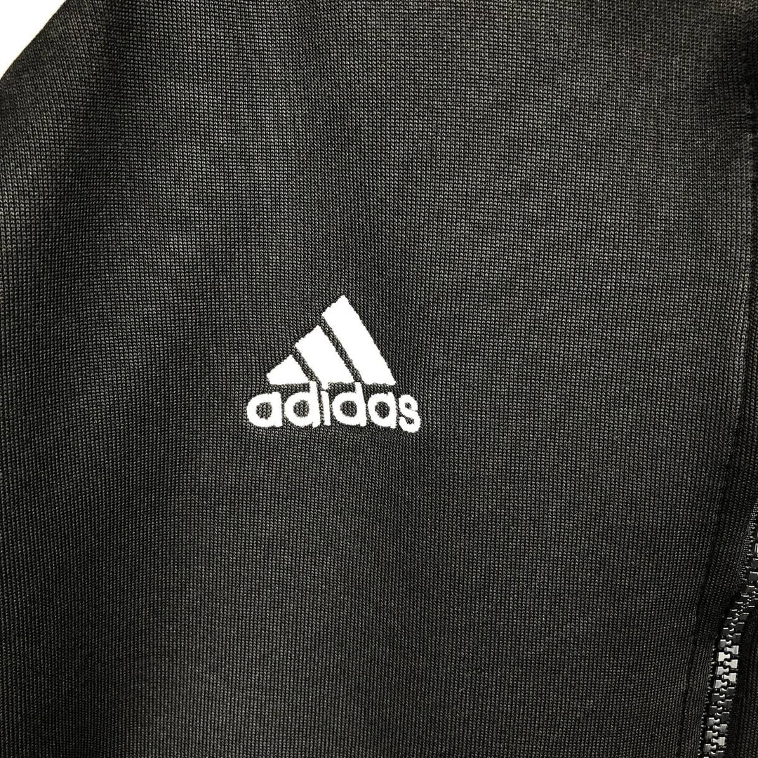 00'S adidas jersey track jacket, men's size L polyester black type Vintage Second Hand