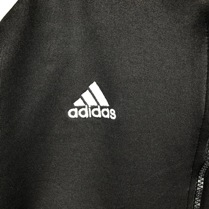00'S adidas jersey track jacket, men's size L polyester black type Vintage Second Hand