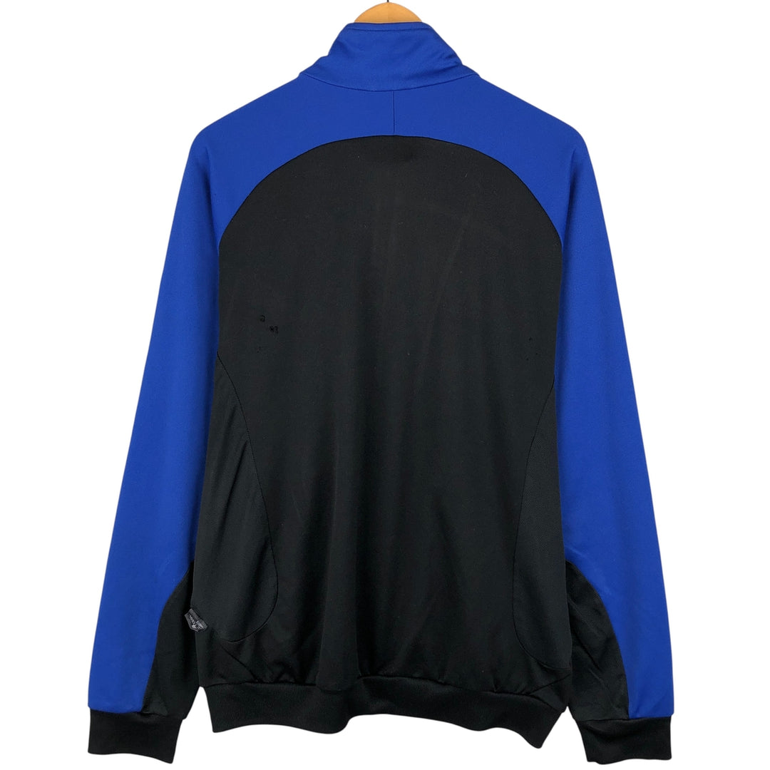 00'S adidas jersey track jacket, men's size L polyester blue type Vintage Second Hand